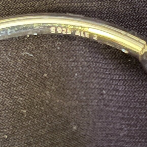 Sterling Silver Pandora Moments Moon & Stars Open Bangle Bracelet – Size Medium - Picture 11 of 13